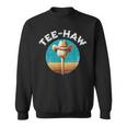 Western Haw Y'all Golf Ball Cowboy Southern Retro Sweatshirt