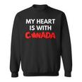 「My Heart Is With Canada」 – カナダ人と強く立つ スウェットシャツ