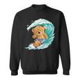 かわいいサーファーのテディベア。 スウェットシャツ