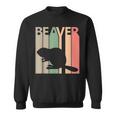 かわいいビーバーの動物 スウェットシャツ