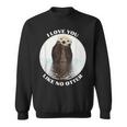 かわいいラッコ 言って I Love You Like No Otter私はあなたを愛しています スウェットシャツ