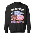 アイム・ジャスト・ヒア・フォー・ザ・ドーナツ・ファニー・ドーナツ・ラヴァー・ドーナツ スウェットシャツ