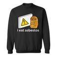 アイ・イート・アスベスト・ファニー・カーズ・チキン・ナゲット・ミーム スウェットシャツ