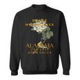 アラバマ準州ワイルドフラワー オークの葉のアジサイ スウェットシャツ
