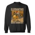 イタリアンブレインロットキャラクター エレファントニオ・ドードー ドッグマイ・ミーム スウェットシャツ