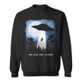エイリアン アブダクション 牛 Ufo We Are Not Alone ギフト スウェットシャツ
