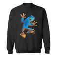 カエルの恋人-青いカエル スウェットシャツ