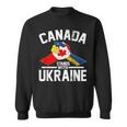 カナダはウクライナのウクライナのカナダの旗のtシャツで立ちます スウェットシャツ
