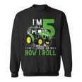 キッズ I Am 5 This Is How I Roll One Years Old Tractor 5歳の誕生日 スウェットシャツ