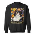 クリムト絵画の猫、猫好き、エキゾチックショートヘア、アーティスト スウェットシャツ