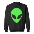 グリーンエイリアンヘッドアパレル 90年代スタイル ファニー エイリアン スウェットシャツ