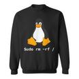 コンピューター -Udo Rm -Rf Tux Linux ペンギン プログラマー スウェットシャツ
