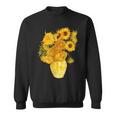 ゴッホのひまわりの現代美術の絵画 スウェットシャツ