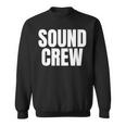 サウンドクルーtシャツ コンサートイベントスタッフ ブラックtシャツ スウェットシャツ