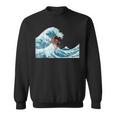 サムライサーフィン神奈川大波-クールサーファー スウェットシャツ