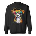 サングラスをかけたジャック・ラッセル・テリア ジャック・ラッセル愛好家 スウェットシャツ