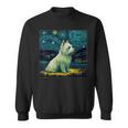 シュールレアリズム 星月夜 ウェスティ 犬 スウェットシャツ