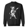 ジャック・ラッセル・テリア ギターを弾く ロックミュージック 犬好き スウェットシャツ