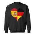スペインとドイツのハーフaのかっこいい国旗 スペイン ドイツの国旗 Pain German Flag スウェットシャツ