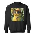 セキセイインコは休暇中、面白い動物、面白いオウム スウェットシャツ