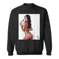 セクシーガールグラフィックtシャツ アイスポップのセクシーなラティーナブーティーガール。 スウェットシャツ