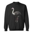 ダチョウ 動物 モチーフ イラスト ダチョウ スウェットシャツ