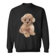 トイプードル犬、品種、ミニプードル子犬 スウェットシャツ