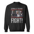 ドナルド・トランプ拳ポンプ We Fight American Flag Trump 2024 スウェットシャツ