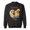 ドラゴンボウル戦士とラーメン波動力 スウェットシャツ