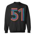 ナンバー51 Fifty-One Anniversary 男女 51歳の誕生日 スウェットシャツ