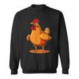 ニワトリとオンドリの胸のコスチューム スウェットシャツ