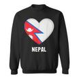 ネパール国旗シャツ スウェットシャツ
