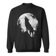 ハウリングウルフ 月光 森 シルエット 荒野 スウェットシャツ