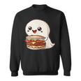 ハンバーガーとかわいいおばけ スウェットシャツ