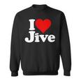 ハートジャイブジャズダンスミュージックが大好き スウェットシャツ