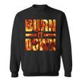 バーン・イット・ダウン・ファイヤー・フレイムズ スウェットシャツ
