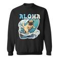 パグサーフィン アロハ サーフボード&ウェーブ スウェットシャツ