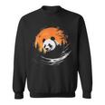 パンダ 森 ポートレート 動物好き 自然 グラフィック パンダ スウェットシャツ