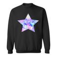 パープル ピンク ブルー プリティ スター スウェットシャツ