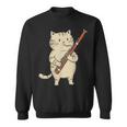 ファゴット猫ミュージシャン レトロ キュート バンド オーケストラ スウェットシャツ