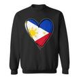 フィリピン独立記念日 I Love Philippines 国旗 ハート スウェットシャツ