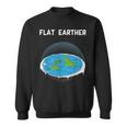 フラットアースマップ 陰謀 スウェットシャツ