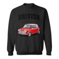 ブリティッシュクラシックカー レッド ミニスポーツカー スウェットシャツ