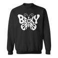 ベッキーバタフライ パーソナライズされたかわいい名前ワードアート スウェットシャツ