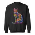 ベンガル猫ポップアート スウェットシャツ