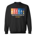 マネーの進化 ビットコイン Btc暗号通貨 スウェットシャツ