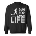 マラソンランナー Run For Your Life ランニング スウェットシャツ