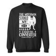 モスマンが私の触媒コンバーターを盗んだ Moth Man Cryptid スウェットシャツ