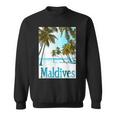 モルディブ島 ビーチ 熱帯風景 旅行 お土産 スウェットシャツ