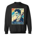ヨハン・シュトラウス ポスター ミュージシャン 作曲家 スウェットシャツ